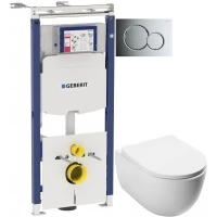 Комплект подвесной унитаз MEER MR-2108 + система инсталляции Geberit 111.362.00.5 + 115.770.21.5