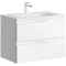 Комплект мебели белый глянец 75,5 см Aqwella 5 Stars Accent ACC0175W + Mal.75.04.D + RM0208BLK - 5