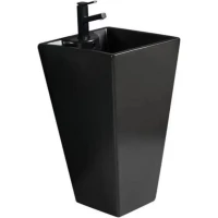 Раковина WeltWasser Leerbach 4847 MT-BL 10000013339 47,5x47 см, напольная, черный матовый