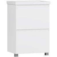 Тумба под раковину Belux Киото Н 70-02 4810924292940 66,5 см, напольная, белый глянец