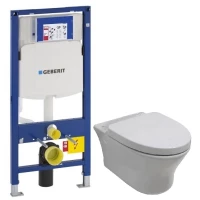 Комплект подвесной унитаз Noken Hotels N399999901 + N356330439 + система инсталляции Geberit 111.300.00.5