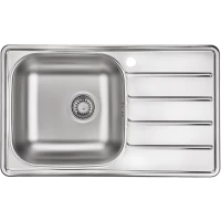 Кухонная мойка матовая сталь Ukinox Гранд GRM780.480 -GT6K 2L