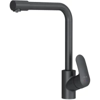 Смеситель для кухни Am.Pm Like F8005722 с подключением к фильтру, черный матовый