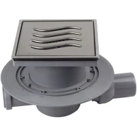 Душевой трап Pestan Confluo Standard Tide Mask 2 13000071 144x144/50 мм, с решеткой, перфорированный, хром