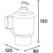 Дозатор для жидкого мыла Koin Nice NI506 настенный, белый - 2