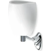 Стакан для зубных щеток Stil Haus Zefiro ZE10(08-BI) настенный, хром/белый