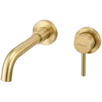 Смеситель для раковины Milacio Ultra MCU.552.GD встраиваемый, золотой матовый