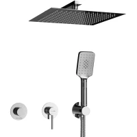 Душевой комплект WasserKRAFT Muritz A9851.98DVR2.090.118.444.010.126 300 мм, со смесителем, хром