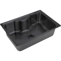 Кухонная мойка Zorg SZR 6545 GRAFIT 65x45 см, графит