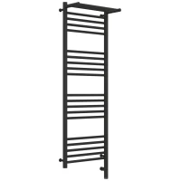 Полотенцесушитель электрический 1200x400 темный титан муар МЭМ правый Сунержа Богема с полкой 3.0 15-5807-1240