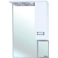 Зеркальный шкаф 58x80 см белый глянец R Bellezza Сиена 4613909001014
