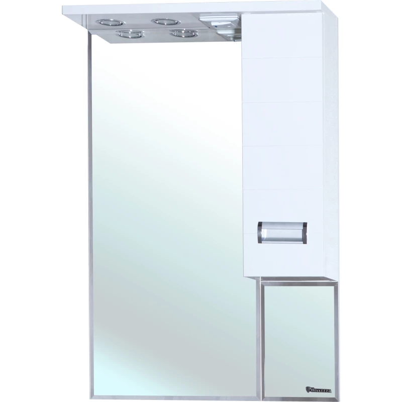 Зеркальный шкаф 58x80 см белый глянец R Bellezza Сиена 4613909001014