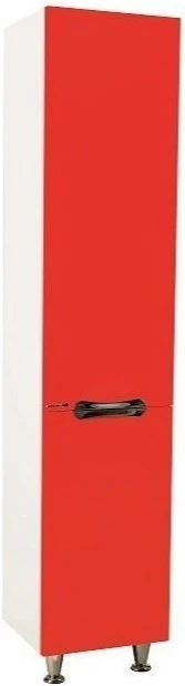 Пенал напольный с бельевой корзиной красный глянец/белый глянец R Bellezza Лагуна 4622107081032 пенал под раскраску монстры красный