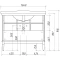 Тумба антарктида 99,9 см Caprigo Jardin 10423-L817 Тумба антарктида 99,9 см Caprigo Jardin 10423-L817 - 2