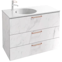 Тумба белый мрамор 100 см Jacob Delafon Odeon Rive Gauche EB2534-R7-NR4