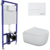 Комплект подвесной унитаз Berges Ego + система инсталляции Berges Novum L1 043309