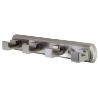 Планка с крючками WasserKRAFT Rhin K-8774 для ванны, никель