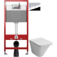 Комплект подвесной унитаз Grossman GR-4413S + система инсталляции Tece 9400412