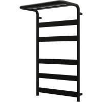 Полотенцесушитель электрический Grota Caldo 4650186712615 900x527, ТЭН левый/правый, черный матовый