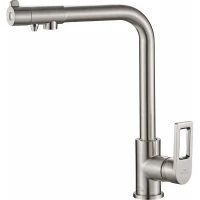 Смеситель для кухни Zorg SH 572 SATIN с подключением к фильтру, сатин