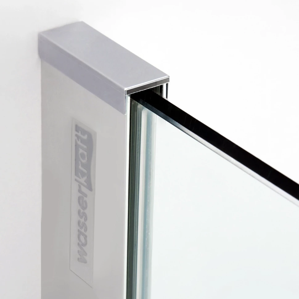Душевая дверь распашная 120 см прозрачное стекло WasserKRAFT ALLER 10H05R - фото 3