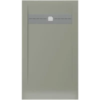 Душевой поддон Allen Brau Infinity 8.21004-CGM 140x80 см, из литьевого мрамора, прямоугольный, оливковый матовый