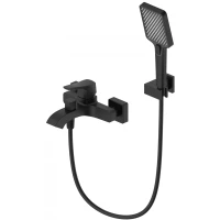 Смеситель для ванны Wonzon & Woghand Flex WW-88037072-MB с душевым гарнитуром, черный матовый