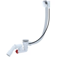 Слив-перелив для ванны Aquatek EM321AQ полуавтомат, хром