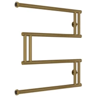 Полотенцесушитель водяной 600x600 состаренная бронза Сунержа High-Tech model 