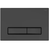 Кнопка смыва Рехау Nova Long 001 19102351001 для инсталляции, черный матовый