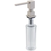 Дозатор для жидкого мыла Zorg ZR-22 ПЕСОЧНЫЙ 350 мл, встраиваемый, для кухни, песочный