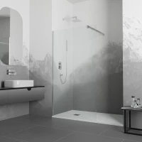 Неподвижная перегородка 110 см RGW WA-001 Walk-in 351000111-11 прозрачное