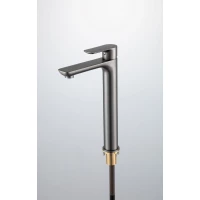 Смеситель для раковины Gappo G1048-92 оружейная сталь