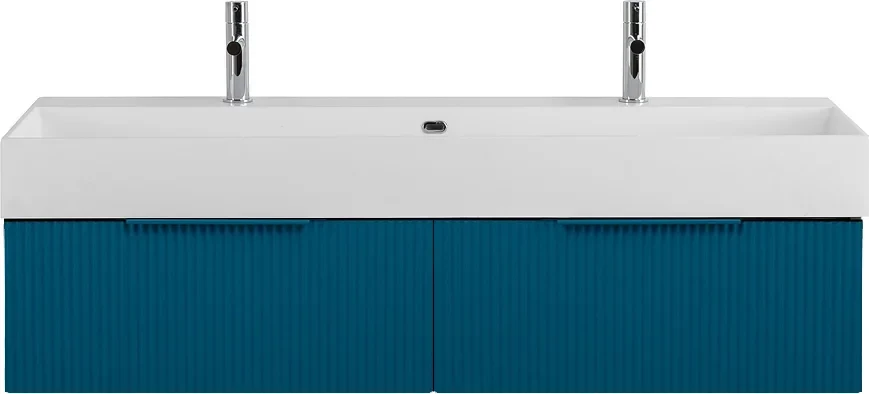 

Тумба под раковину Cezares Premium 55428 120,4 см, подвесная, Plisse Blu Petrolio
