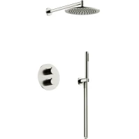 Душевой комплект Sancos Etna SC9010BN 250 мм, с термостатом, никель