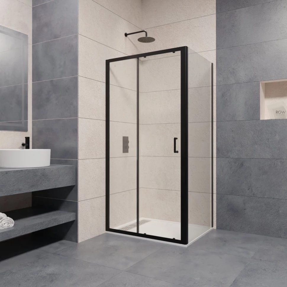 

Душевой уголок 130x100 см RGW PA-74B (PA-14B+Z-050-2B) Passage 410874130-14 прозрачное