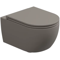 Унитаз подвесной GSG Like LKWCSOEC030 безободковый, торнадо, кашемир матовый