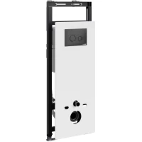 Инсталляция для унитаза WasserKRAFT Salm 27 27TLT.010.ME.WH.MB01 с кнопкой смыва, черный матовый