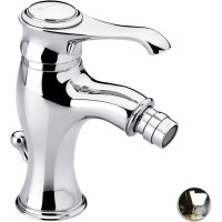 Смеситель для биде Emmevi Tiffany 6004/CO с донным клапаном, хром/золотой