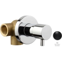 Переключатель на 2 положения Emmevi Piper C02327/NEO черный матовый