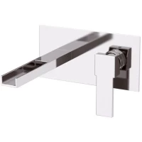 Смеситель для раковины Remer Qubika Cascata QC15 встраиваемый, без донного клапана, хром