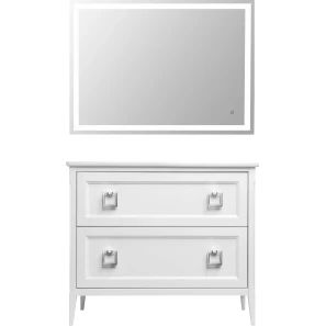 Изображение товара комплект мебели белый матовый 107,5 см asb-woodline рома