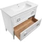 Комплект мебели белый матовый 107,5 см ASB-Woodline Рома - 11