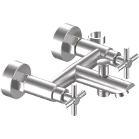 Смеситель для ванны Esko Astana AA54 с душевым гарнитуром, нержавеющая сталь