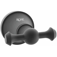 Крючок Rose RG1921H двойной, для ванны, черный матовый