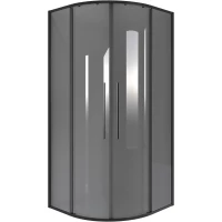 Душевой уголок Niagara NG-2826-34BLACK 90x90 см, профиль черный матовый, стекло тонированное