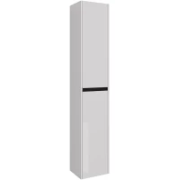 Пенал Lemark Combi LM03C35P-black подвесной L/R, белый глянец/черный