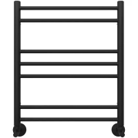 Полотенцесушитель водяной Aquatek Либерти П7 AQ RR0760BL 600x530, черный матовый