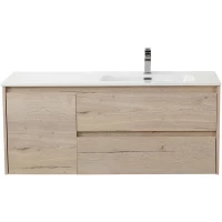 Тумба под раковину BelBagno Kraft KRAFT-1200-2C-1A-SO-RGB-R 120 см R, подвесная, Rovere Galifax Bianco