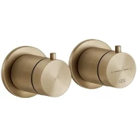 Термостат для ванны Gessi Gessi316 54234#726 встраиваемый, светлая бронза матовая